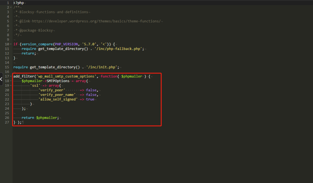 WP Mail SMTP:使用 SMTP 邮件程序时 - 禁用 SSL 验证